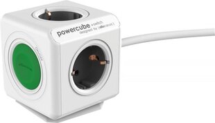 Allocacoc PowerCube lülitiga USB-A pikendusjuhe, 3m цена и информация | Удлинители | kaup24.ee