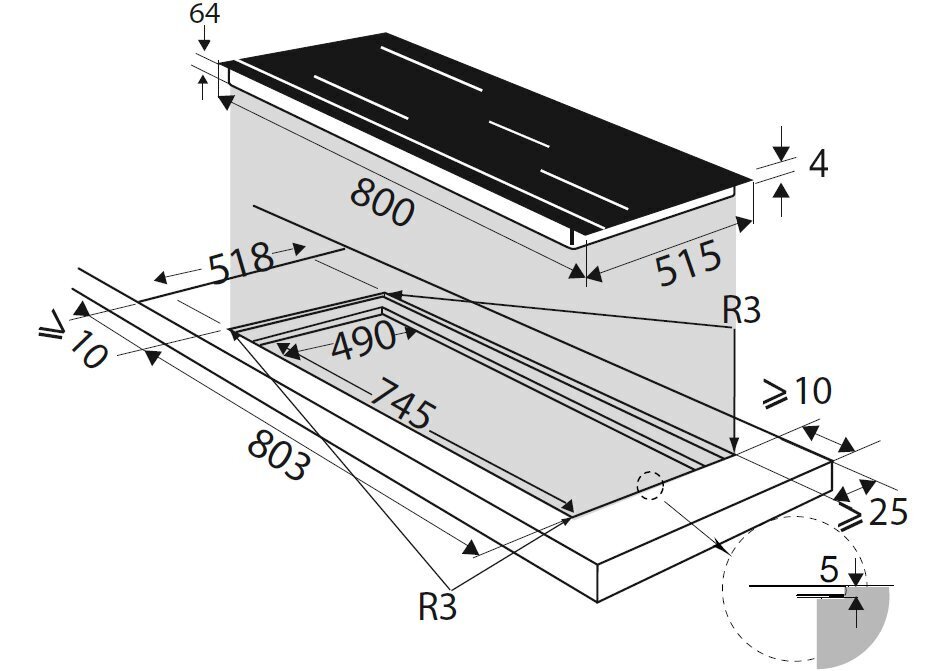 Induktsioonplaat De Dietrich DPI7876X, laius 80cm hind ja info | Pliidiplaadid | kaup24.ee