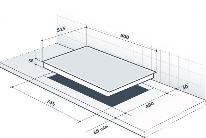 Induktsioonplaat De Dietrich DPI7876X, laius 80cm цена и информация | Pliidiplaadid | kaup24.ee