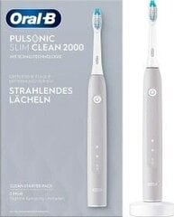 Электрическая зубная щетка Braun Oral-B Pulsonic Slim Clean 2000 цена и информация | Электрические зубные щетки | kaup24.ee