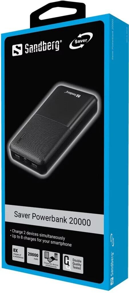 SANDBERG Saver Powerbank 20000 hind ja info | Akupangad | kaup24.ee