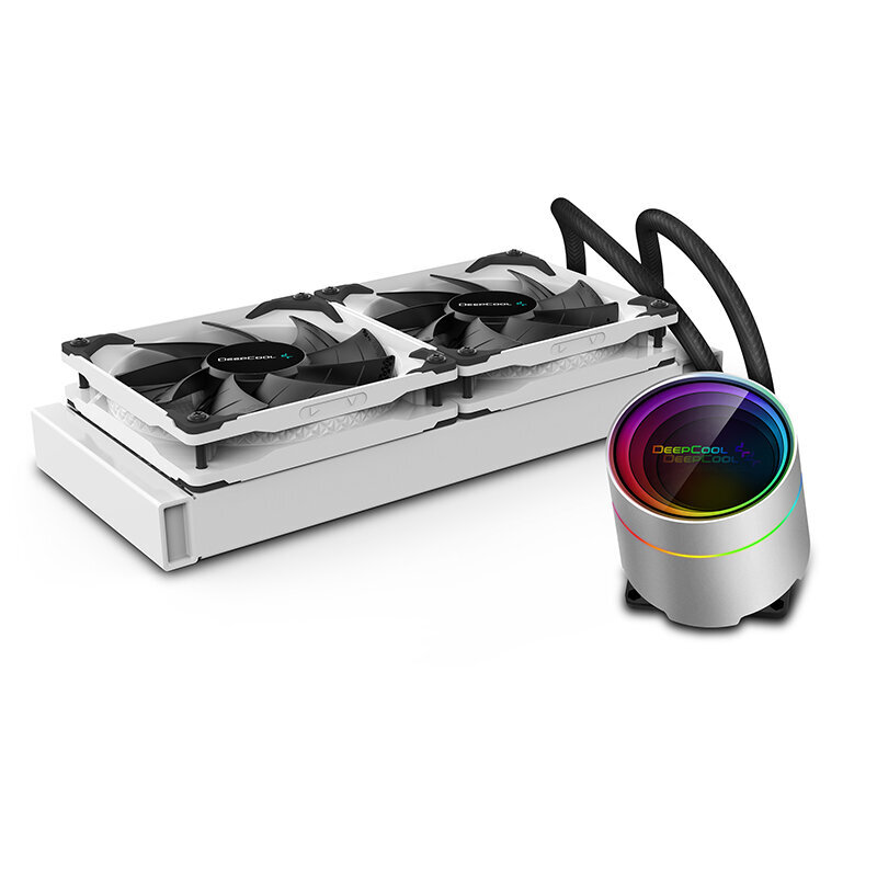 Deepcool Liquid cooler, Castle 240EX, valge hind ja info | Arvuti ventilaatorid | kaup24.ee