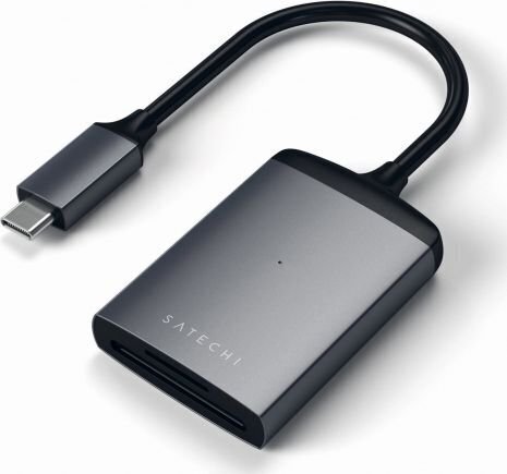 Satechi USB-C alumiiniumist UHS-II Micro/SD mälukaardilugeja hind ja info | USB jagajad, adapterid | kaup24.ee
