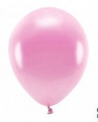 Öko õhupallid 30 cm 10 tk, roosad läikivad hind ja info | Õhupallid | kaup24.ee