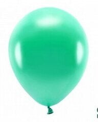 Эко воздушные шары 30 см 10 шт, темно-салатовые блестящие цена и информация | Шарики | kaup24.ee