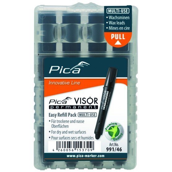 Täitesüsi PICA Visor permanent markerile, must (4/tk pakk) hind ja info | Käsitööriistad | kaup24.ee