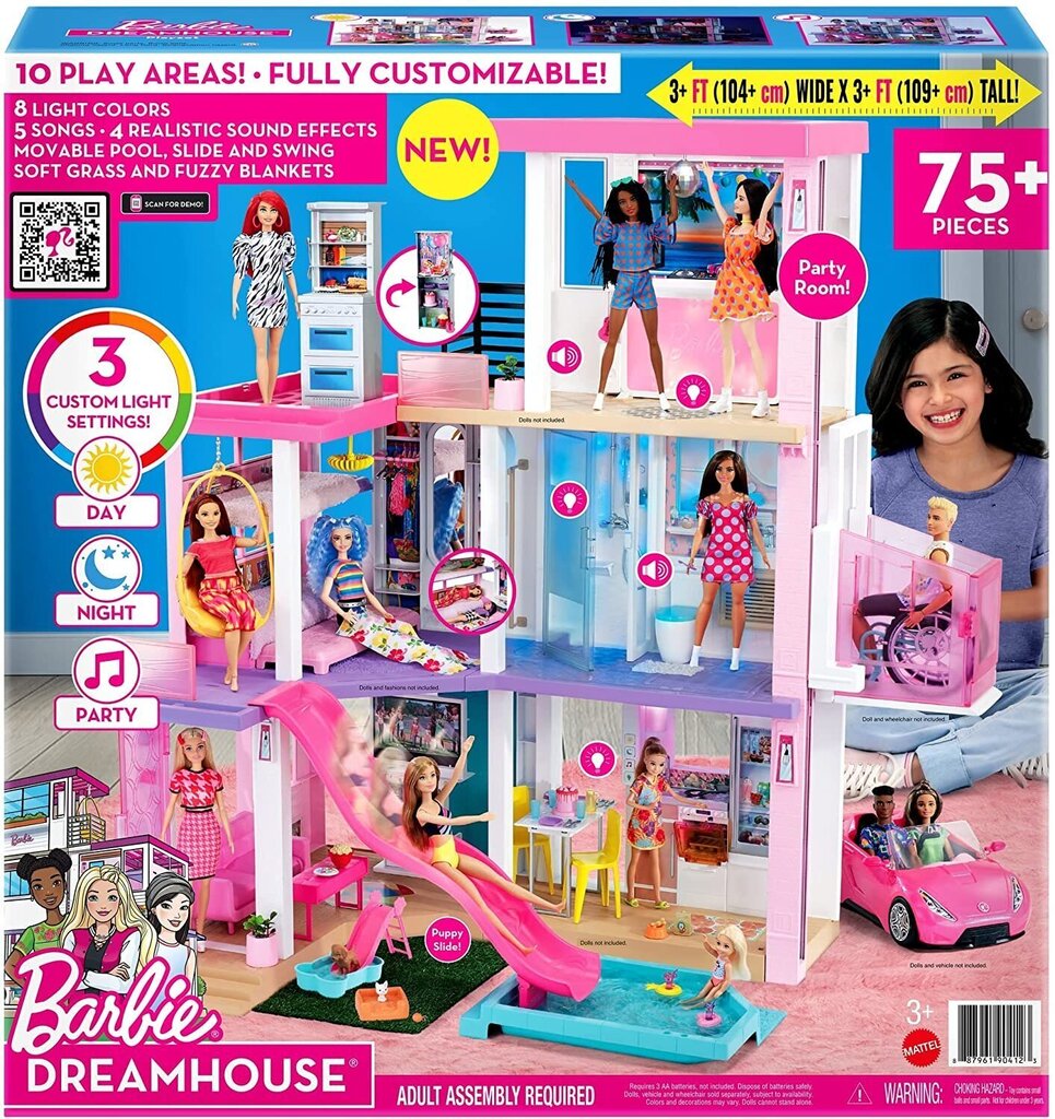 Barbie Dreamhouse Deluxe дом мечты с бассейном GRG93 цена | kaup24.ee