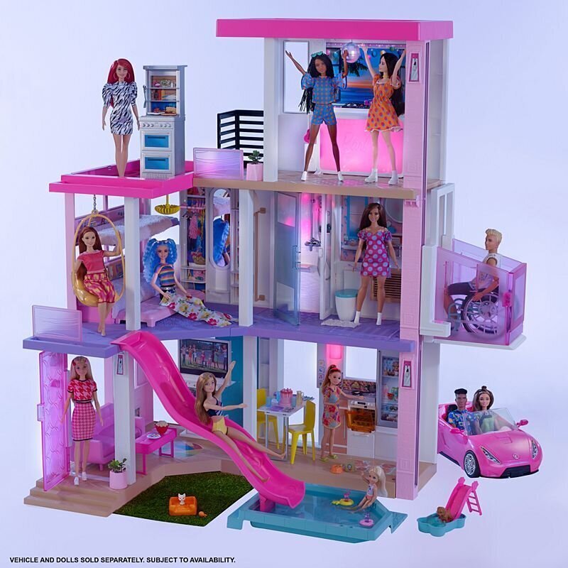 Nukk Barbie unistuste maja koos basseiniga цена и информация | Tüdrukute mänguasjad | kaup24.ee