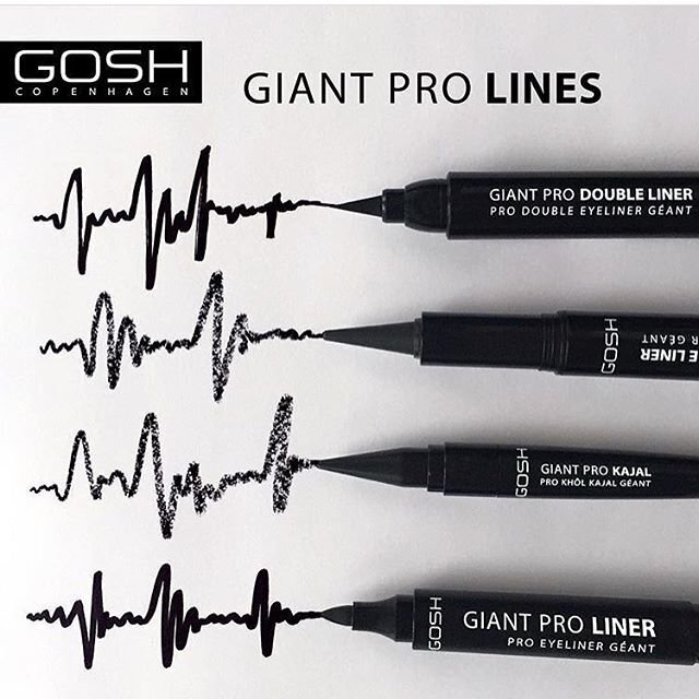 GOSH Giant Pro Double Liner silmalainer 1.5 g + 2.5 ml, 001 Black hind ja info | Ripsmetušid, lauvärvid, silmapliiatsid, seerumid | kaup24.ee