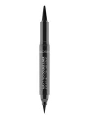 GOSH Giant Pro Double Liner silmalainer 1.5 g + 2.5 ml, 001 Black цена и информация | Тушь, средства для роста ресниц, тени для век, карандаши для глаз | kaup24.ee