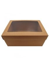 Подарочная коробка с окошком, 34 x 25 x 11 см цена и информация | Подарочные упаковки | kaup24.ee