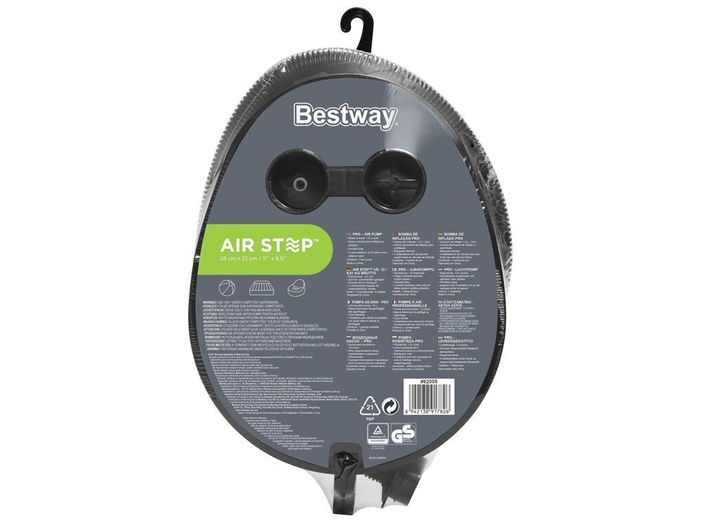 Jalgpump Bestway Air Step Pro, 29x22 cm hind ja info | Täispuhutavad madratsid ja mööbel | kaup24.ee