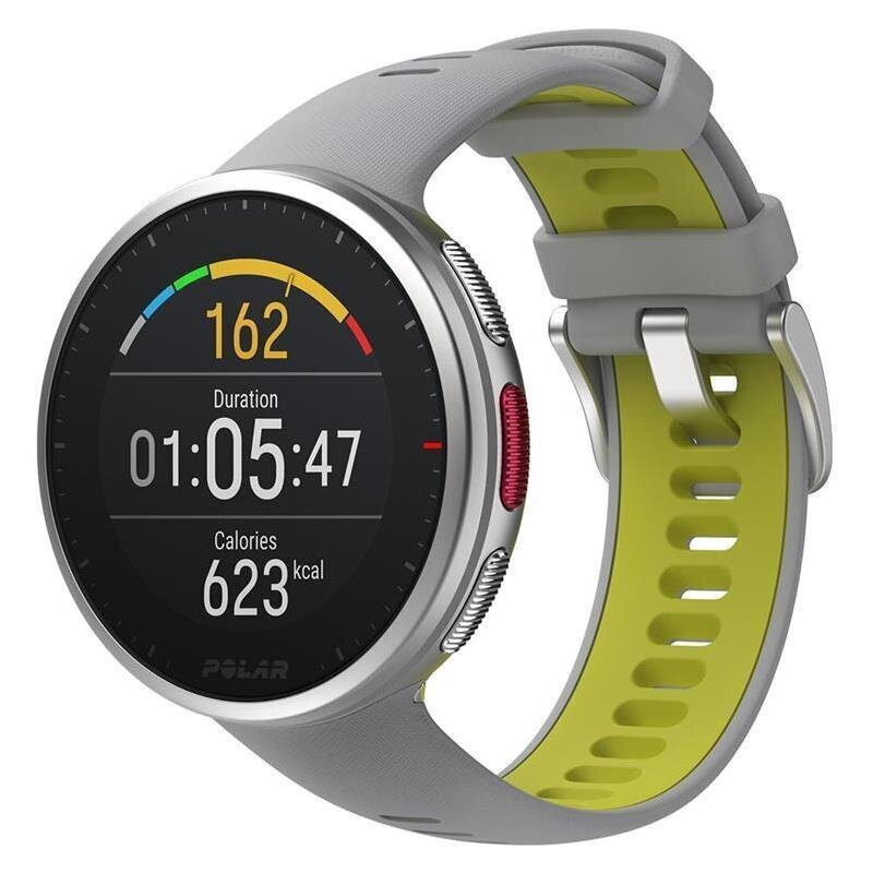 Multispordikell Polar Vantage V2 M/L, hall/laimiroheline: 90083651 hind ja info | Nutikellad (smartwatch) | kaup24.ee