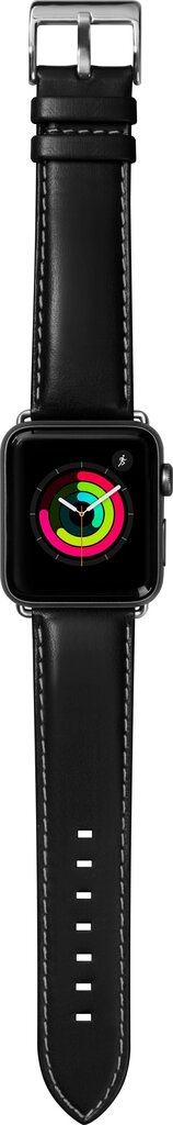 Vahetusrihm Apple Watch LAUT Oxford Noir (38mm), must hind ja info | Nutikellade ja nutivõrude tarvikud | kaup24.ee