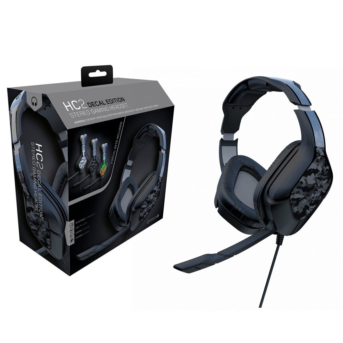 Игровые наушники Gioteck HC2 Stereo Gaming Headset - Decal Edition Camo  (All Consoles, PC) цена | kaup24.ee