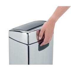 Brabantia Бак Touch Bin, 10Л - Brilliant Steel цена и информация | Мусорные баки | kaup24.ee