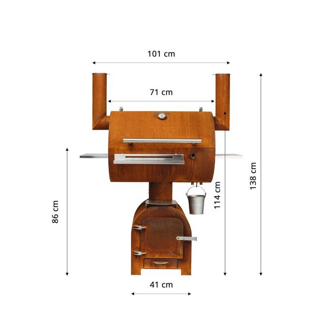 GrillSymbol BBQ suitsuahi Smoky Beast hind ja info | Suitsuahjud, tarvikud | kaup24.ee