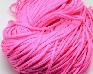 Langevarjuköis (paracord) 4mm fuksia, 1m hind ja info | Ehete valmistamine, helmestamine | kaup24.ee