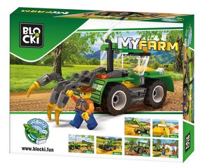 Blocki farm Traktor Põlluaderiga цена и информация | Конструкторы и кубики | kaup24.ee