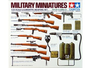 Сборная пластиковая модель Tamiya - U.S. Infantry Weapons Set, 1/35, 35121 цена и информация | Конструкторы и кубики | kaup24.ee