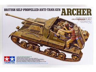 Сборная пластиковая модель Tamiya - British Self-Propelled Anti-Tank Gun Archer, 1/35, 35356 цена и информация | Конструкторы и кубики | kaup24.ee