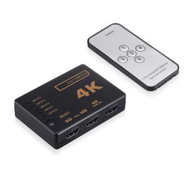 Адаптер Hallo HDMI Switch 5port with IR Remote цена и информация | Адаптер Aten Video Splitter 2 port 450MHz | kaup24.ee