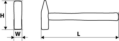 Haamer lukksepale 300g puitvars hind ja info | Käsitööriistad | kaup24.ee