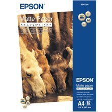 Epson Matte Paper Heavy Weight, DIN A4, 167g hind ja info | Kirjatarbed | kaup24.ee