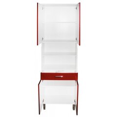 Универсальный напольный шкаф F1001346, красный / белый цена и информация | Шкафчики для ванной | kaup24.ee