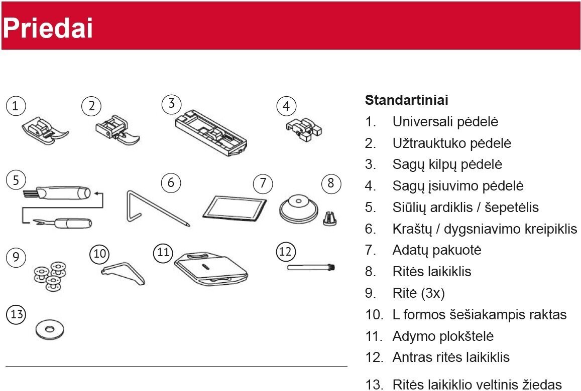 Veritas CAMILLE hind ja info | Õmblusmasinad, tikkimismasinad | kaup24.ee