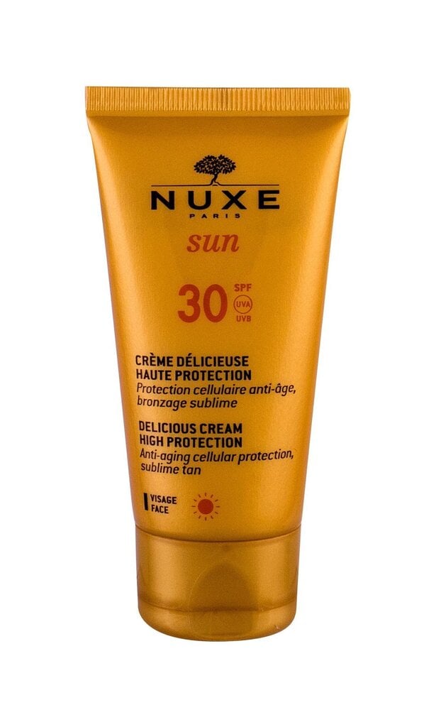 Päikesekaitsega näokreem Nuxe Sun Delicious High Protection SPF30, 50 ml hind ja info | Päikesekreemid | kaup24.ee