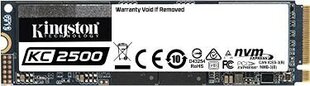 SSD|KINGSTON|KC2500|2TB|M.2|PCIE|NVMe|TLC|Kirjutuskiirus 2900 MBait/s|Lugemiskiirus 3500 MBait/s|3.5mm|TBW 1200 TB|MTBF 2000000 tundi|SKC2500M8/2000G hind ja info | Sisemised kõvakettad (HDD, SSD, Hybrid) | kaup24.ee