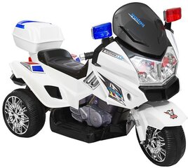 Электрический мотоцикл с маяками белый цена и информация | Электромобили для детей | kaup24.ee