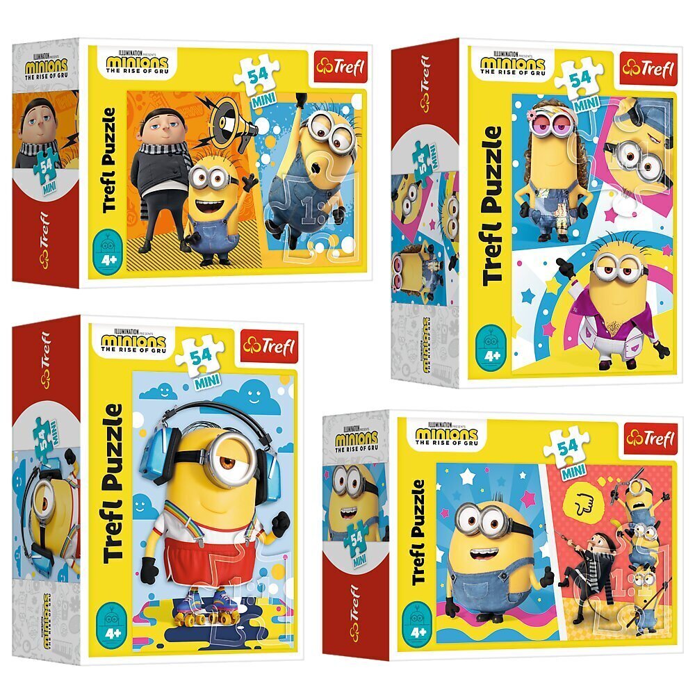 Mini pusle Trefl Minions, 54 osa. hind ja info | Pusled | kaup24.ee