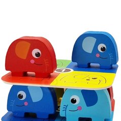 Деревянная игра “Башня слонов”, Tooky Toy цена и информация | Настольные игры, головоломки | kaup24.ee