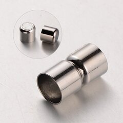 Magnetikinnitus, 10mm, nöör, 20x11mm, plaatina värvi. hind ja info | Ehete valmistamine, helmestamine | kaup24.ee