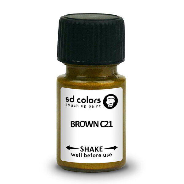 SD COLORS BROWN C21 MITSUBISHI Kriimustuste parandamise värv 8ml Värvikood C21 BROWN hind ja info | Auto värvikorrektorid | kaup24.ee