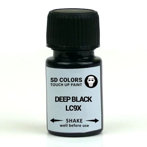 SD COLORS DEEP BLACK LC9X VW/AUDI Kriimustuste parandamise värv 8ml Värvikood LC9X DEEP BLACK Internetist