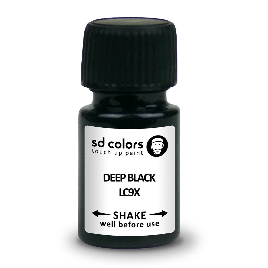 SD COLORS DEEP BLACK LC9X VW/AUDI Kriimustuste parandamise värv 8ml Värvikood LC9X DEEP BLACK цена и информация | Auto värvikorrektorid | kaup24.ee