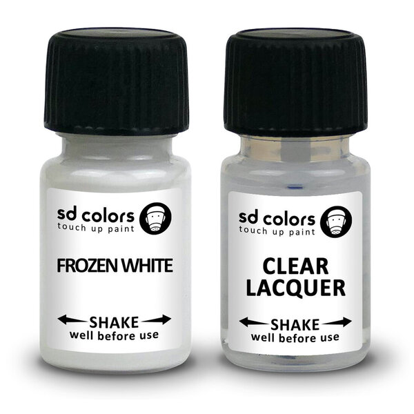 SD COLORS FROZEN WHITE FORD Kriimustuste parandamise värv 8ml Värvikood FROZEN WHITE (Värv+lakk)