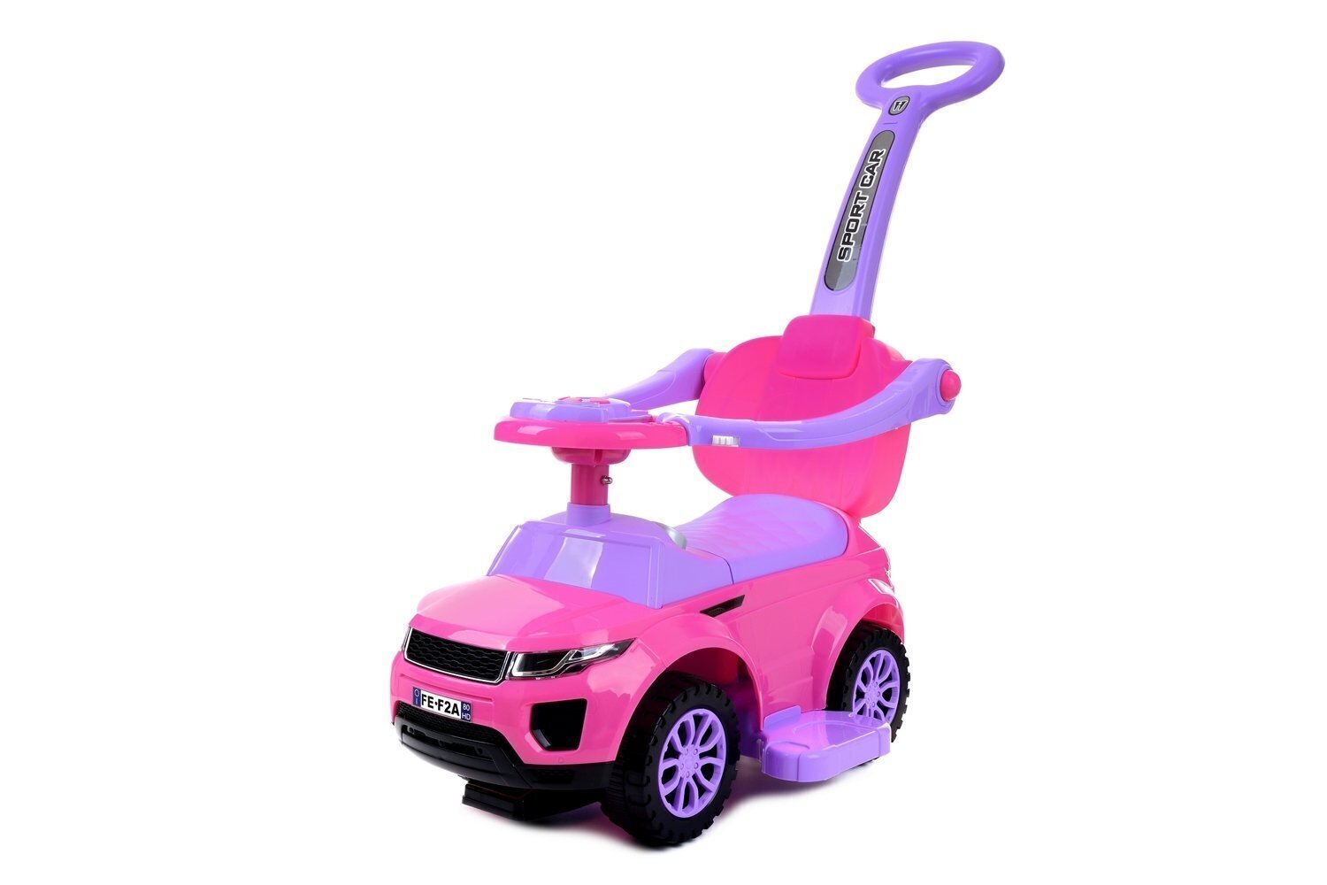 Laste käepidemega tõukurauto, roosa hind ja info | Imikute mänguasjad | kaup24.ee