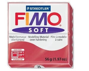 Voolimissavi Fimo Soft kirss (Cherry red) 56g hind ja info | Kunstitarbed, voolimise tarvikud | kaup24.ee