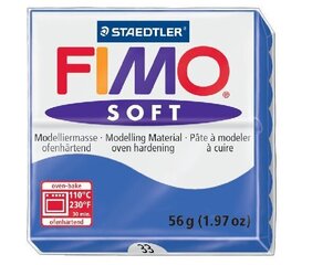 Моделин Fimo Soft синий(Brilliant blue) 56г цена и информация | Принадлежности для рисования, лепки | kaup24.ee