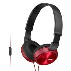 Juhtmega kõrvapealsed kõrvaklapid Sony, MDRZX310R.AE, punane hind ja info | Kõrvaklapid | kaup24.ee