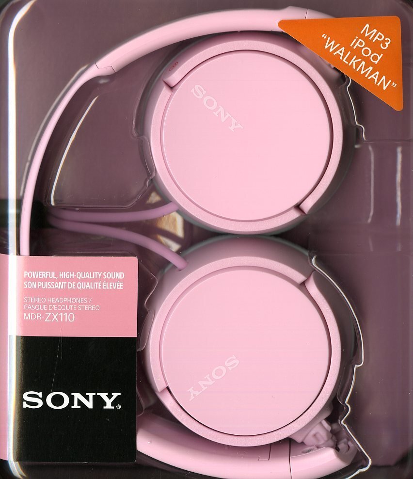 Sony MDR-ZX110 Pink цена и информация | Kõrvaklapid | kaup24.ee