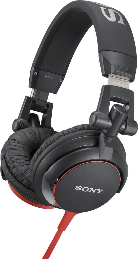 Kõrvaklapid Sony EXTRA BASS DJ MDR-V55, must/punane цена и информация | Kõrvaklapid | kaup24.ee