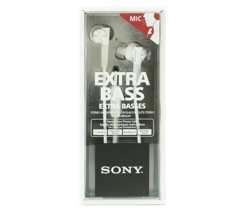 Sony MDR-XB50AP White цена и информация | Kõrvaklapid | kaup24.ee