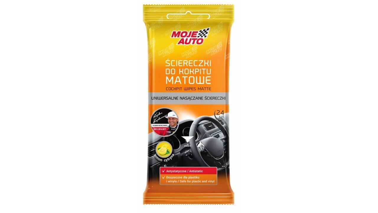 Salongipuhastuslapid Amtra Matte finish Lemon, 24tk hind ja info | Puhastuslapid, salvrätikud | kaup24.ee