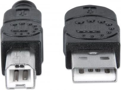 Manhattan USB kaabel 2.0 AM-BM 5m hind ja info | Kaablid ja juhtmed | kaup24.ee