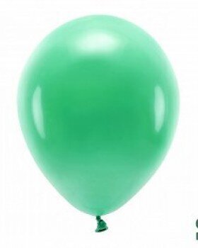 Ökoõhupallid, 30cm, 10tk, tumerohelised hind ja info | Õhupallid | kaup24.ee